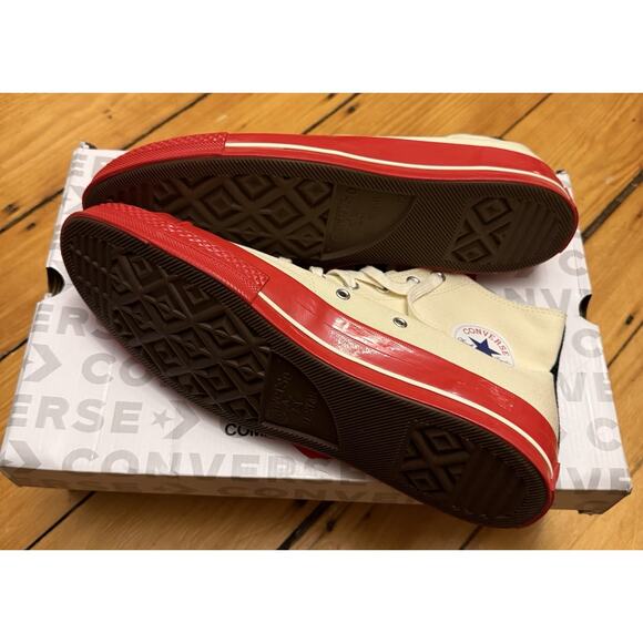 NIB Converse Chuck 70 High Top Sneakers Red Heart Comme des Garcons Unisex US 12 - Picture 9 of 9